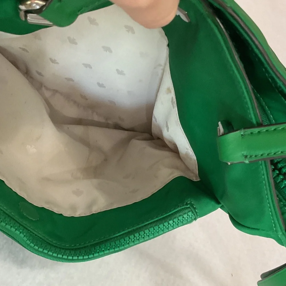kate spade vibrant green nylon tote with detachable strap